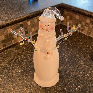 Glass snowman